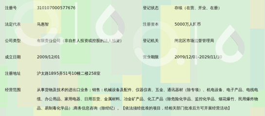 上海红鹭国际贸易有限公司 专业从事货物及技术进出口业务的国际贸易企业